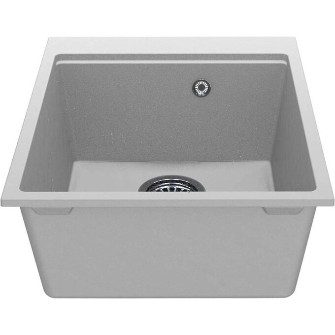 Мийка для кухні Miraggio Lagoon 420 white 0002222 (42x51 см, біла, кварцова, з сифоном), Доступні розміри: 42 x 51, Колір виробника: білий, фото , изображение 3