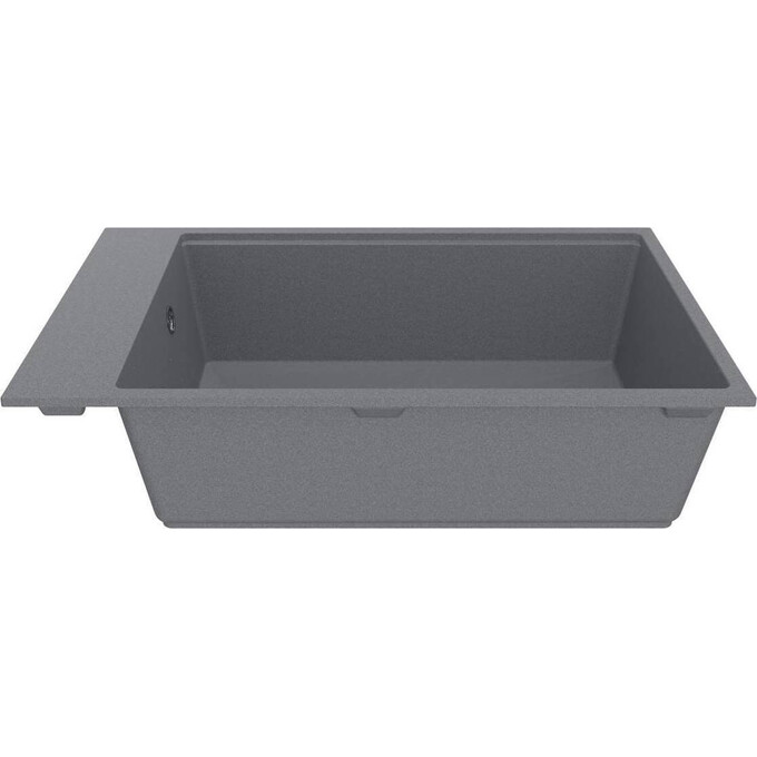 Мийка для кухні Miraggio Lagoon 760 gray 0002086 (76x46 см, сіра, кварцова, з сифоном), Доступні розміри: 76 x 46, Колір виробника: сірий, фото , изображение 3