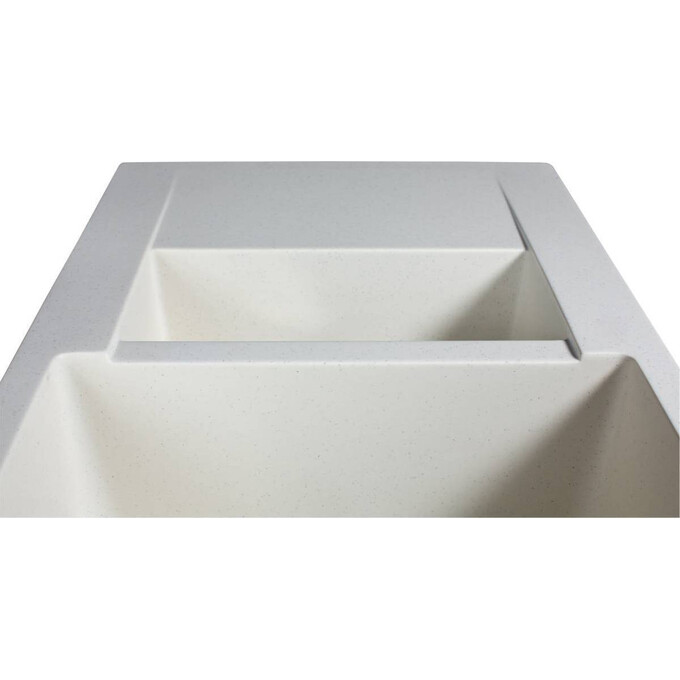 Miraggio Lapas 0000021 Мийка для кухні прямокутна врізна 78x48 см, жасмин, Колір виробника: жасмин, фото , изображение 3