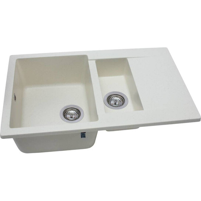 Miraggio Lapas 0000021 Мийка для кухні прямокутна врізна 78x48 см, жасмин, Колір виробника: жасмин, фото , изображение 2