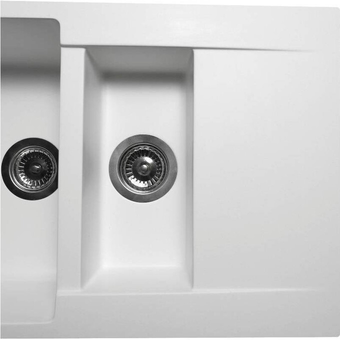 Miraggio Lapas 0000025 Мийка для кухні прямокутна врізна 78x48 см, білий, Колір виробника: білий, фото , изображение 4