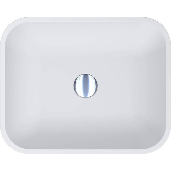 Miraggio Marteen 0000655 Умывальник накладной прямоугольный 49x40 см, белый матовый, Технология производства: Miramarble Matt, Цвет производителя: белый матовый, фото 3