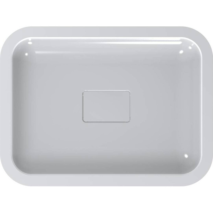 Miraggio Monaco 0000218 Умивальник прямокутний накладний 59x44 см, білий глянець, Технологія виробництва: Miramarble, Колір виробника: білий глянець, фото , изображение 5