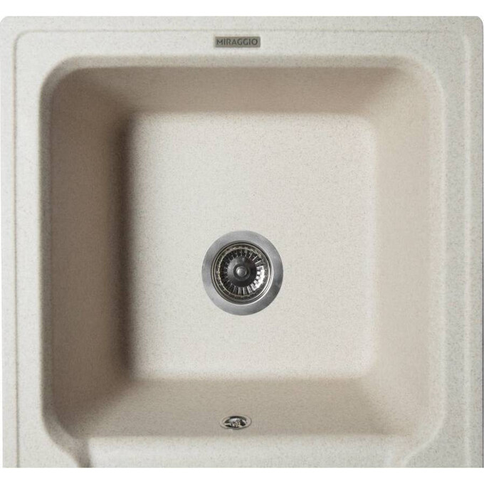 Miraggio Orlean 0000036 Мийка для кухні прямокутна врізна 86x49 см, пісочний, Технологія виробництва: Mirastone, Колір виробника: пісочний, фото , изображение 3