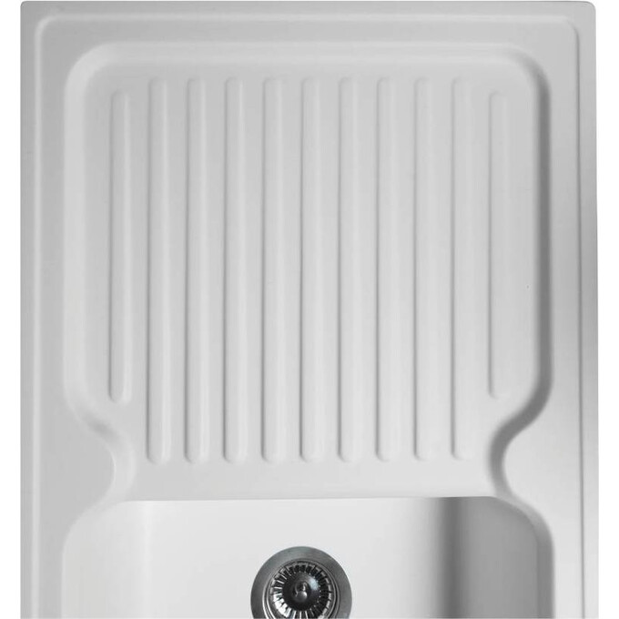 Miraggio Orlean 0000038 Мийка для кухні прямокутна врізна 86x49 см, білий, Технологія виробництва: Mirastone, Колір виробника: білий, фото , изображение 3