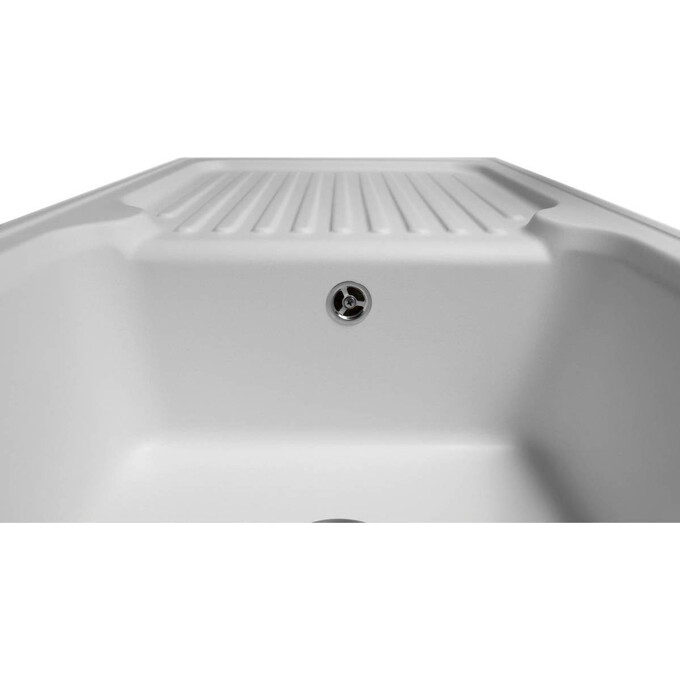 Miraggio Orlean 0000038 Мийка для кухні прямокутна врізна 86x49 см, білий, Технологія виробництва: Mirastone, Колір виробника: білий, фото , изображение 5