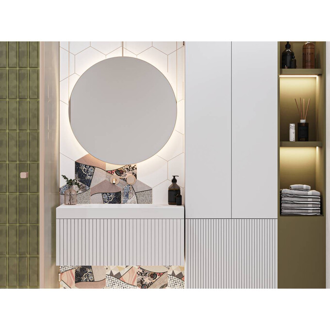 Miraggio Rome 0000232 Умивальник під стільницю овальний 55x35 см, білий глянець, Технологія виробництва: Miramarble, Колір виробника: білий глянець, фото , изображение 3