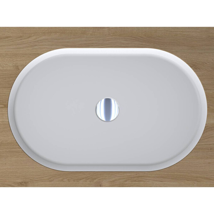 Miraggio Rome 0000233 Умивальник під стільницю овальний 55x35 см, білий матовий, Технологія виробництва: Miramarble Matt, Колір виробника: білий матовий, фото , изображение 3