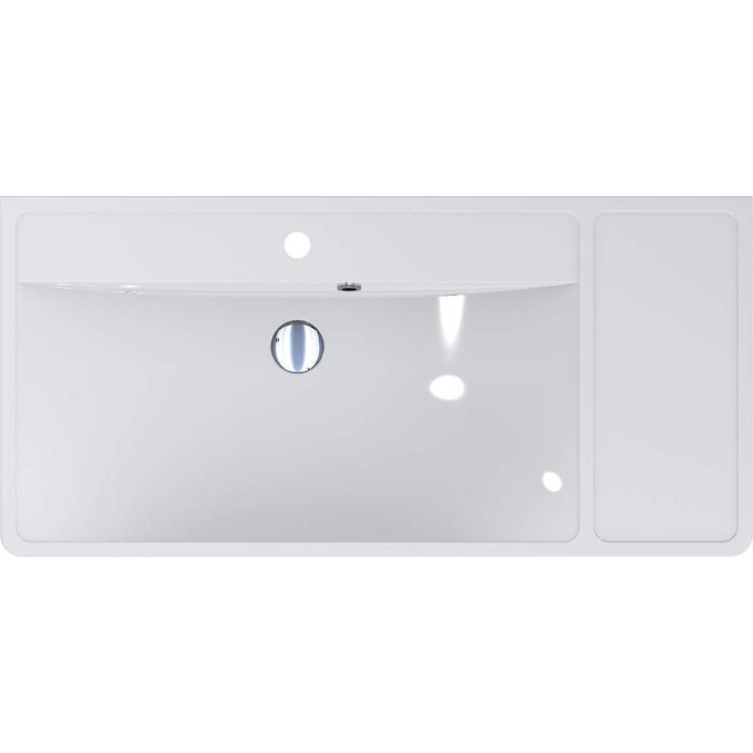 Miraggio Sacramento 0000234 Умивальник прямокутний врізний 100x48 см, білий глянець, Технологія виробництва: Miramarble, Колір виробника: білий глянець, фото , изображение 5