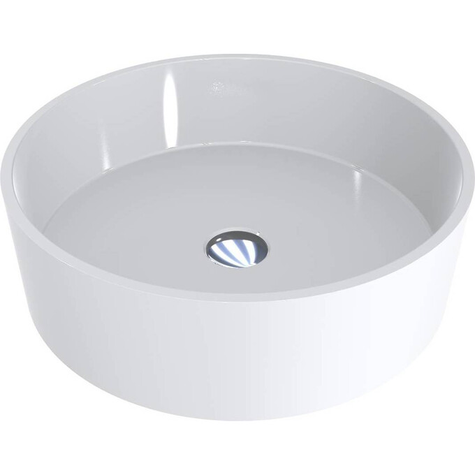Miraggio Sofia 0000242 Умивальник накладний круглий 47x47 см, білий глянець, Технологія виробництва: Miramarble, Колір виробника: білий глянець, фото 