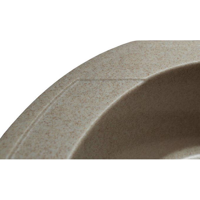 Miraggio Tuluza 0000048 Мийка для кухні врізна кругла 52x48 см, пісочний, Колір виробника: пісочний, фото , изображение 4