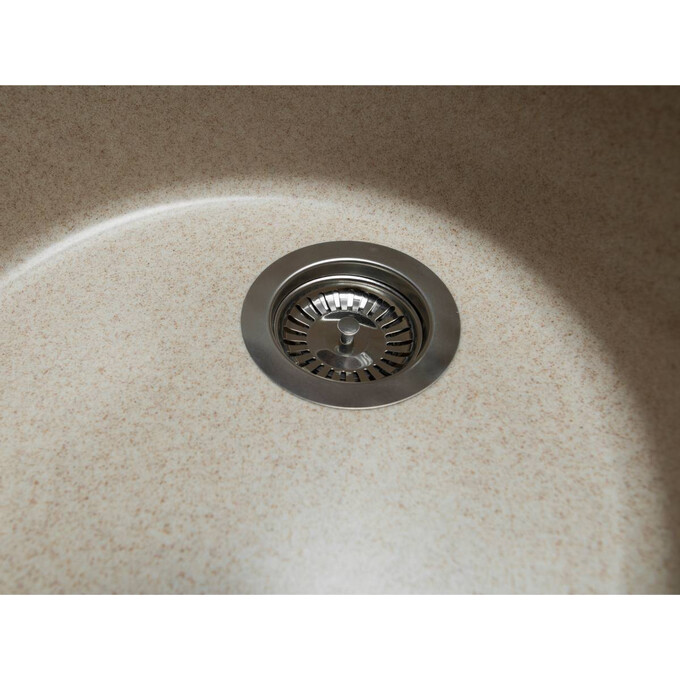 Miraggio Tuluza 0000048 Мийка для кухні врізна кругла 52x48 см, пісочний, Колір виробника: пісочний, фото , изображение 5