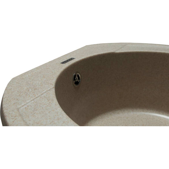 Miraggio Tuluza 0000048 Мийка для кухні врізна кругла 52x48 см, пісочний, Колір виробника: пісочний, фото , изображение 6