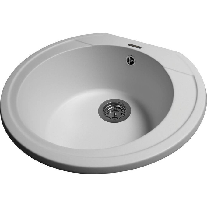 Miraggio Tuluza 0000050 Мийка для кухні врізна кругла 52x48 см, білий, Колір виробника: білий, фото , изображение 5