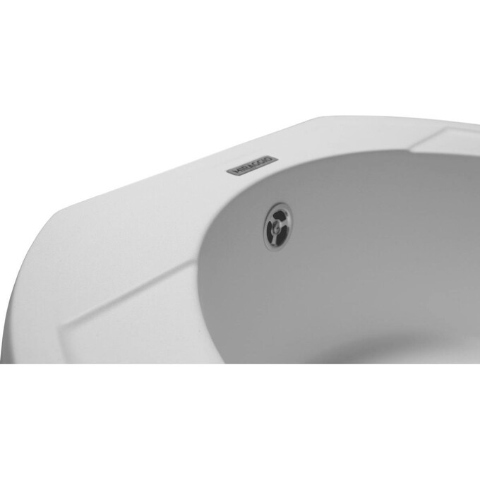 Miraggio Tuluza 0000050 Мийка для кухні врізна кругла 52x48 см, білий, Колір виробника: білий, фото , изображение 8