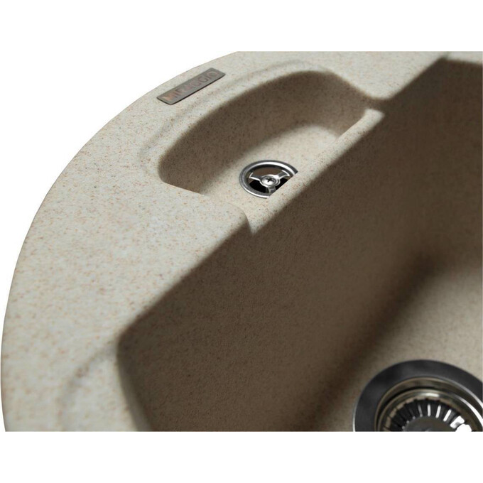 Miraggio Valencia 0000054 Мийка для кухні врізна кругла 44x44 см, пісочний, Колір виробника: пісочний, фото , изображение 5