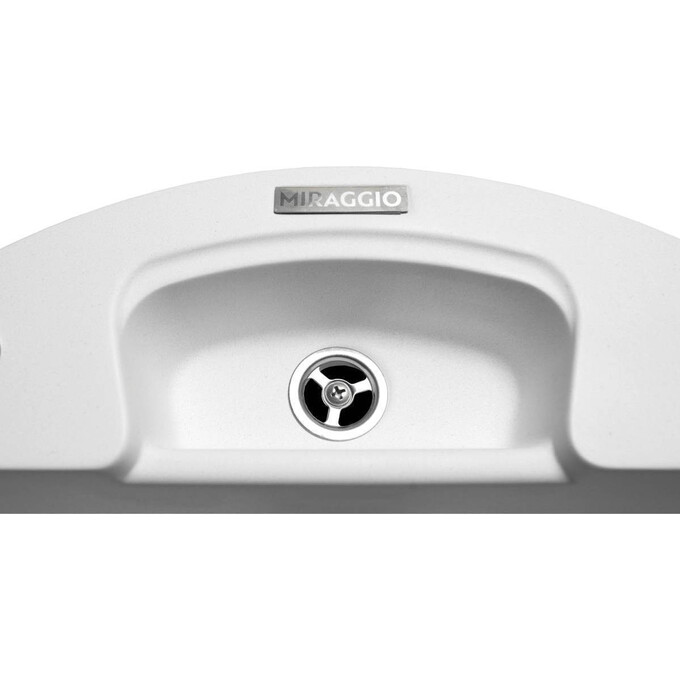Miraggio Valencia 0000057 Мойка для кухни врезная круглая 44x44 см, белый, Цвет производителя: белый, фото 4
