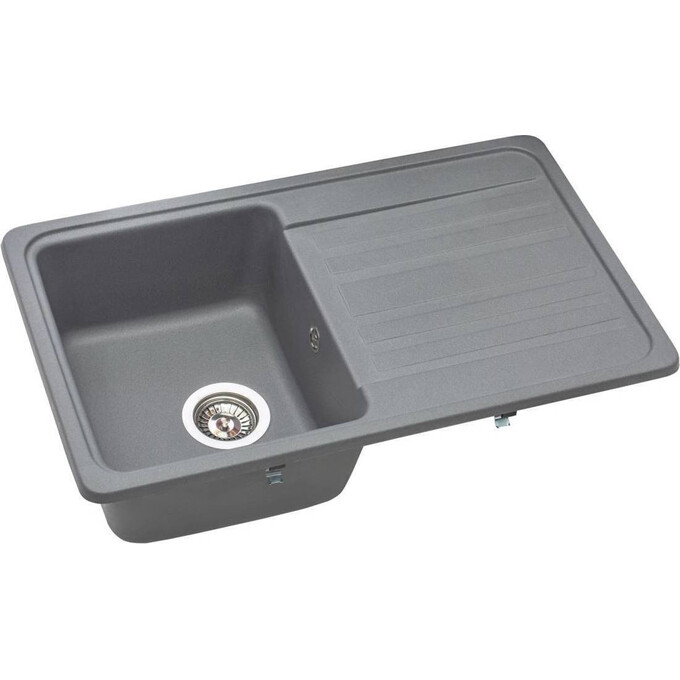 Miraggio Versal 0000059 Мийка для кухні прямокутна врізна 75x46 см, сірий, Колір виробника: сірий, фото , изображение 5