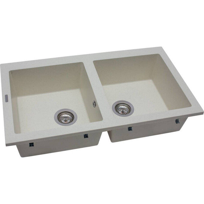 Miraggio Westeros 0000066 Мийка для кухні прямокутна врізна 87x50 см, жасмин, Колір виробника: жасмин, фото , изображение 2