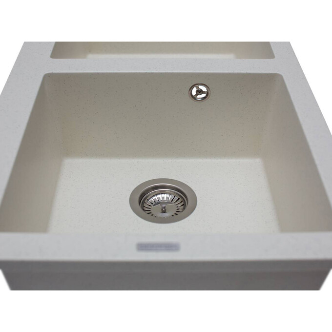 Miraggio Westeros 0000066 Мийка для кухні прямокутна врізна 87x50 см, жасмин, Колір виробника: жасмин, фото , изображение 3