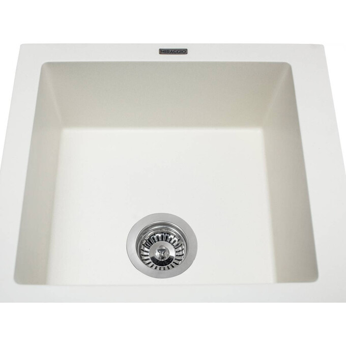 Miraggio Westeros 0000069 Мийка для кухні прямокутна врізна 87x50 см, білий, Колір виробника: білий, фото , изображение 6