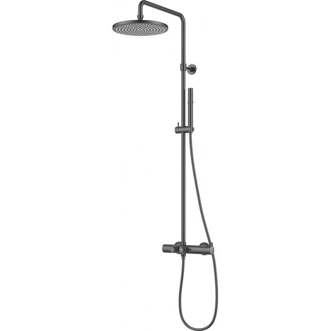 Термостатическая душевая система Imprese Smart Click ZMK101901212 (черная матовая), Цвет производителя: черный матовый, фото 