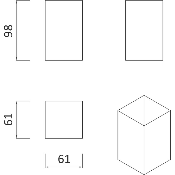 Склянка для зубних щіток RJ First RJAC020-04SS (нержавіюча сталь, настільний), фото , изображение 2