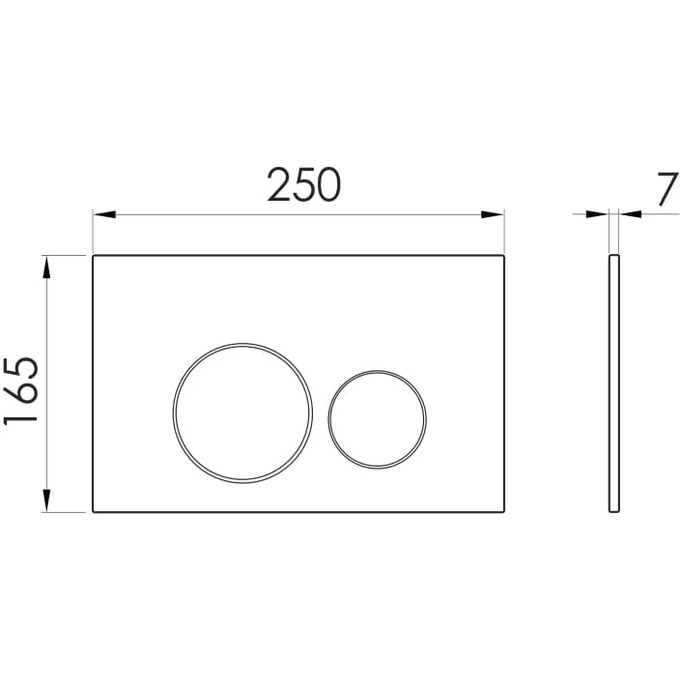 Клавиша смыва Imprese i-Frame i7111SR (розовое золото), фото 2