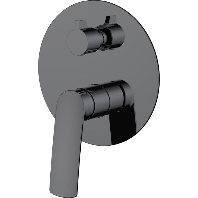 Смеситель скрытого монтажа для ванны Volle Cante 1512.031405 (графитовый, внутренняя часть в комплекте), фото 