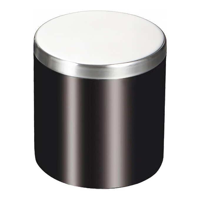 Косметический контейнер RJ Wroclaw RJAC024-05BL (черный матовый/нержавейка, настольный), фото 