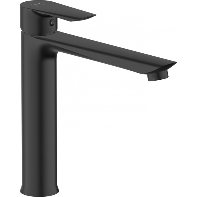 Смеситель для умывальника Imprese Vaclav F03506410AB (черный матовый, высокий), фото 