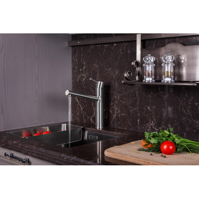Смеситель для кухни Imprese Pivot LSS F03408502LS (сталь), фото 3
