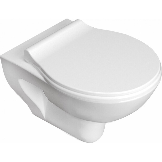 Безободковый подвесной унитаз Imprese Netka Rimless C065048 (с сиденьем микролифт), фото 