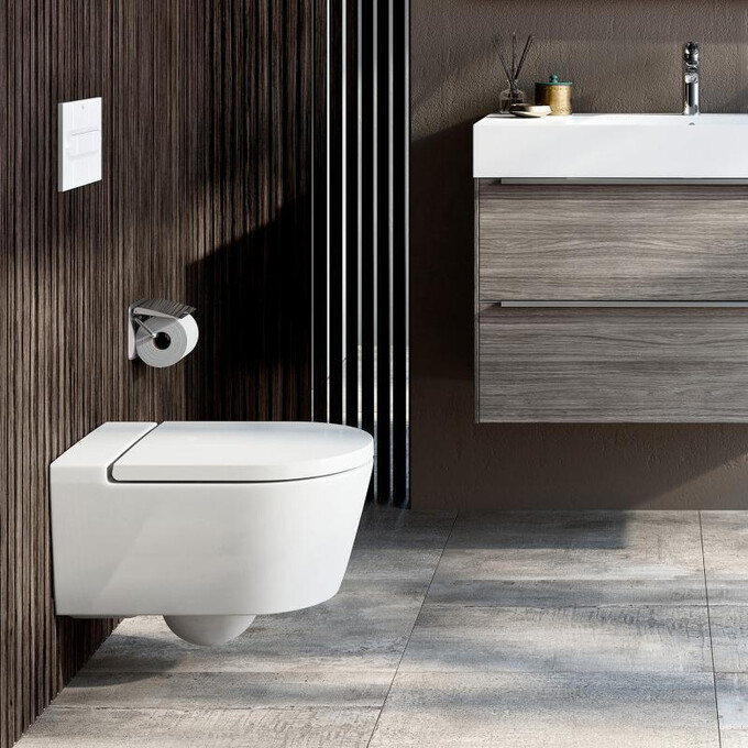 Безободковый подвесной унитаз Roca Inspira Round A346527000 (без сидения), Цвет производителя: белый, фото 7