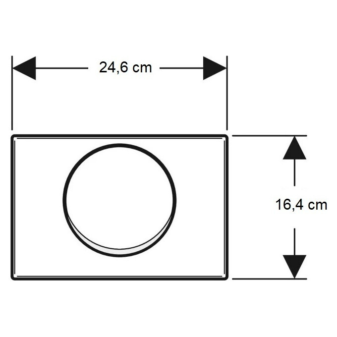 Клавіша змиву Geberit Delta10 115.108.00.1, фото , изображение 3