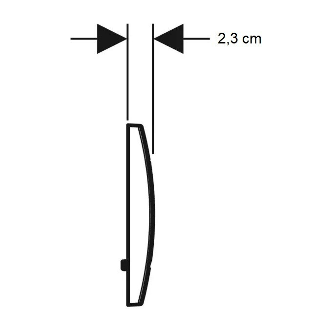 Клавиша смыва Geberit Delta30 115.137.21.1 (хром), фото 4