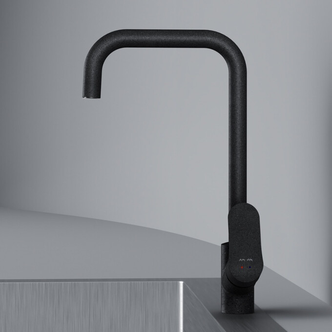 Змішувач для кухні Am.Pm Like F8006022 (чорний), фото , изображение 5