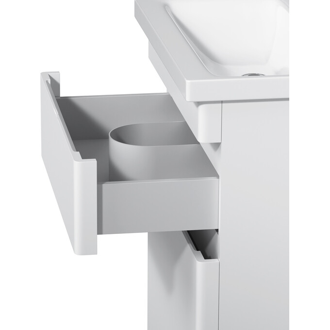 Тумба с раковиной Am.Pm Hit M93A-FSX0602-WC0602WG38 (61 см, белая глянцевая, напольная), фото 10