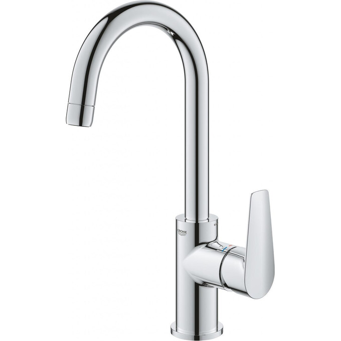 Змішувач для умивальника Grohe QuickFix StartEdge L-Size 24201001 (високий, з донним клапаном), фото , изображение 4