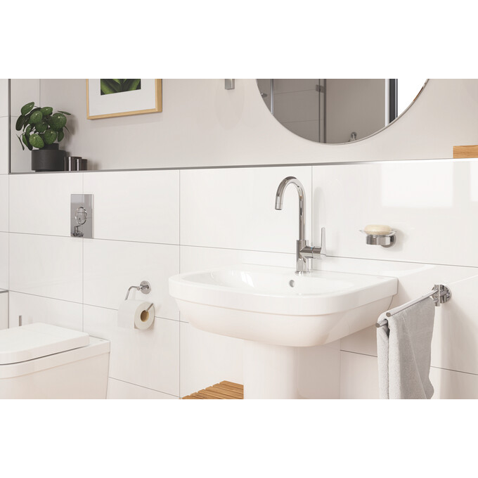 Смеситель для умывальника Grohe QuickFix Start L-Size 24203002 (высокий, с донным клапаном), Цвет производителя: хром, фото 6