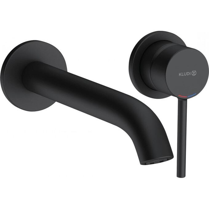 Зовнішня частина змішувача для раковини Kludi Bozz 382453976 (чорна матова), фото 