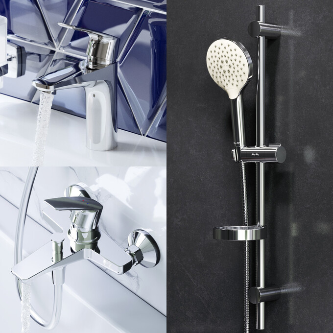 Набор смесителей для ванны Am.Pm Fun F40989HT, фото 3