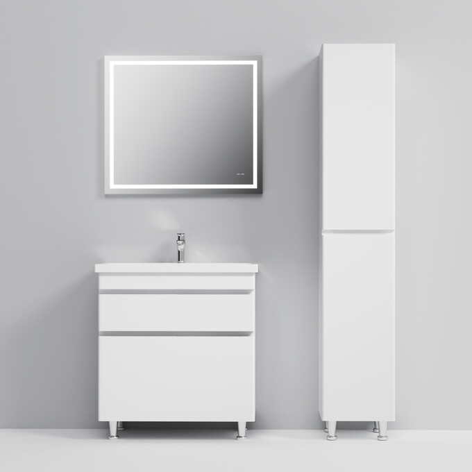 Тумба с раковиной Am.Pm Hit M93A-FSX0752-WC0752WG38 (76 см, белая глянцевая, напольная), фото 5