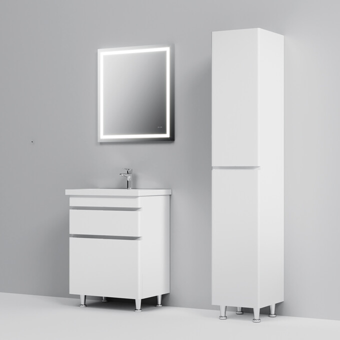 Тумба с раковиной Am.Pm Hit M93A-FSX0602-WC0602WG38 (61 см, белая глянцевая, напольная), фото 6