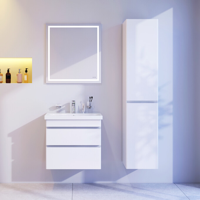 Тумба с раковиной Am.Pm Hit M93A-FHX0602-WC0602WG38 (61 см, белая глянцевая, подвесная), фото 4