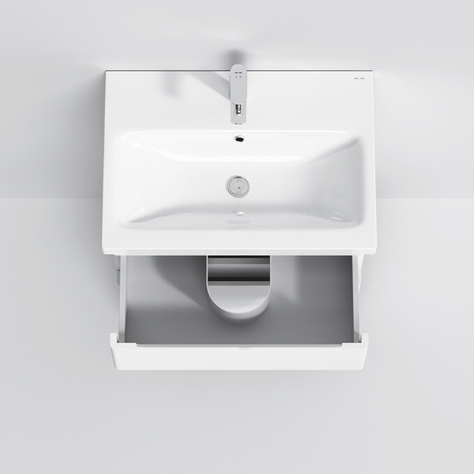 Тумба с раковиной Am.Pm Hit M93A-FSX0602-WC0602WG38 (61 см, белая глянцевая, напольная), фото 9