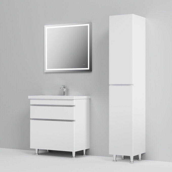 Тумба с раковиной Am.Pm Hit M93A-FSX0752-WC0752WG38 (76 см, белая глянцевая, напольная), фото 6