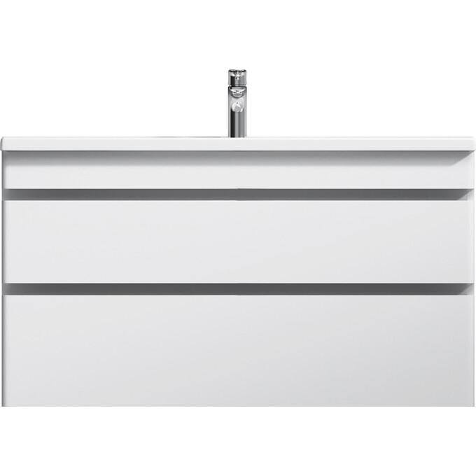 Тумба с раковиной Am.Pm Hit M93A-FHX01002-WC01002WG38 (100 см, белая глянцевая, подвесная), фото 