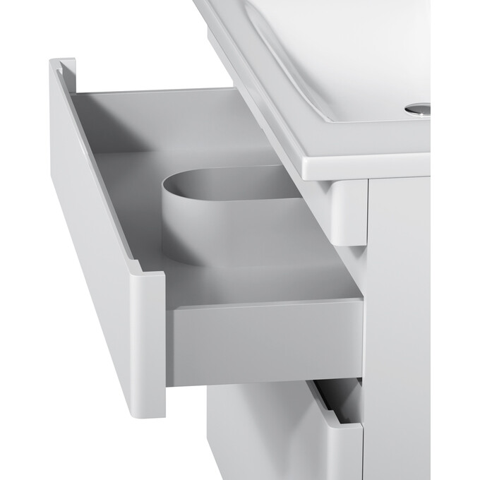 Тумба с раковиной Am.Pm Hit M93A-FSX01002-WC01002WG38 (100 см, белая глянцевая, напольная), фото 10