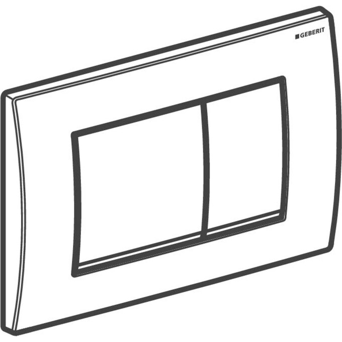 Клавиша смыва Geberit Delta30 115.137.11.1 (альпийский белый), фото 2